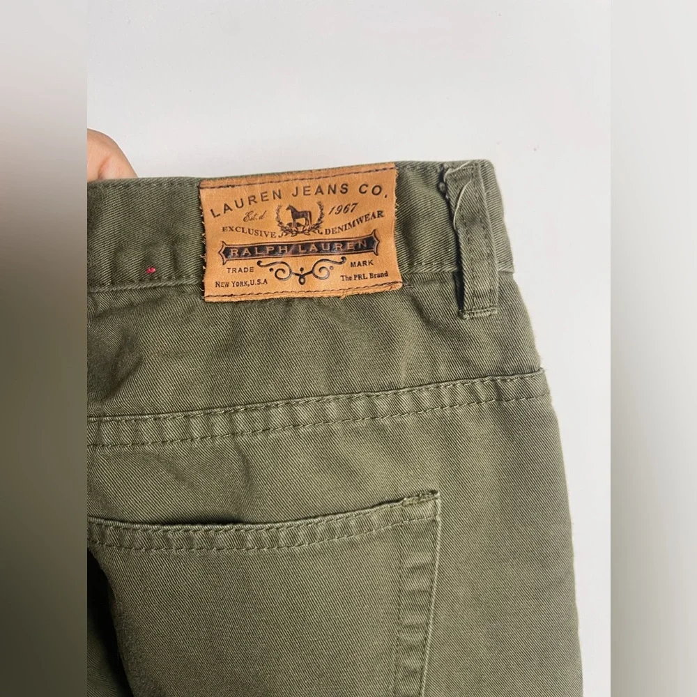 Lauren Jeans Co Green Crop Plus Size 12 - Picture 8 of 8